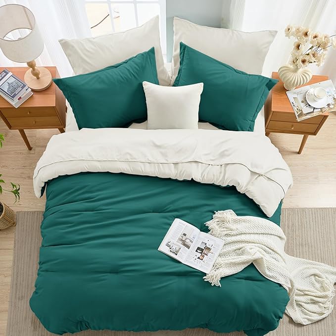 MUXHOMO 7 Pieces Full Comforter Set, Soft Bed in a Bag Full Size, All Season - Image 8