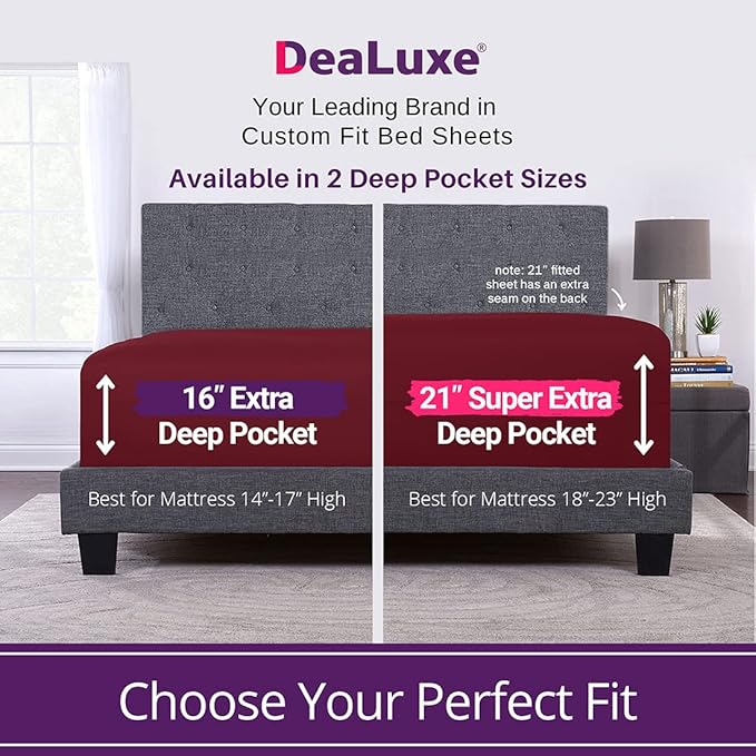 Kids Twin XL Fitted Sheet Real 16' Deep Pockets Fit Perfectly 14'18' Mattress & - Image 2