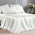 FreshCulture Satin Sheets Queen Size Bed Set- 4 Piece Luxury Soft Silky Queen by FreshCulture