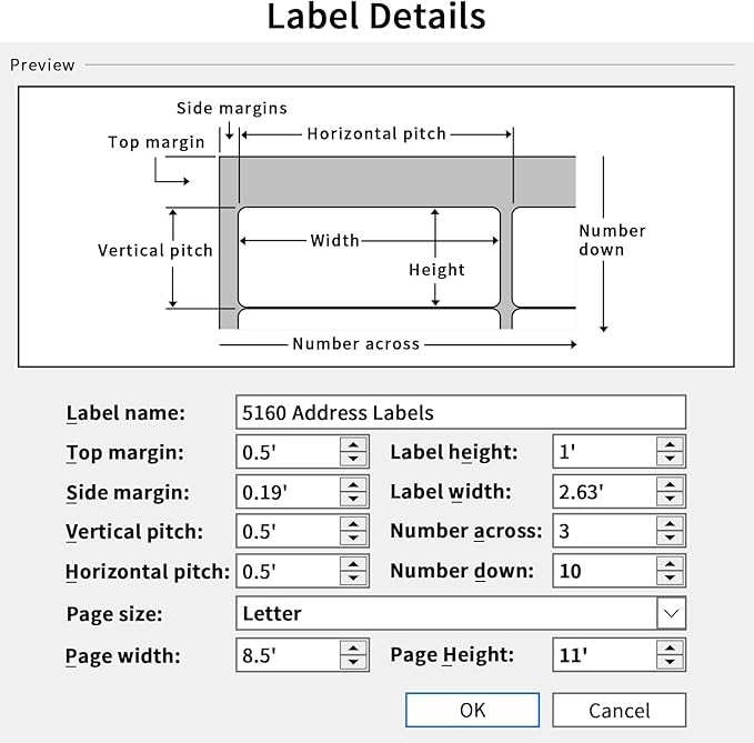 1" x 2-5/8" Address Labels 3000 Labels Sticker Paper for Laser/Ink Jet Printer mailing Labels 8.5"×11" White 30 per Sheet-DeskoryOffice