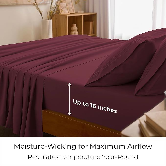 Mellanni California King Sheets Set - Image 4