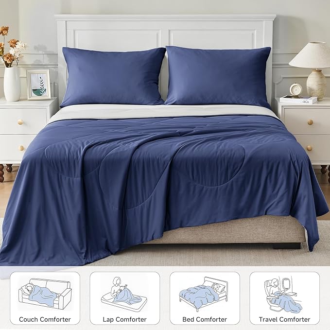 HOMFINE Cooling Comforter Japanese Double-Sided Cold Tech Fabric Cooling Blanket - Image 6