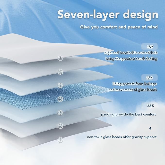 Topcee Weighted Blanket for Adults Queen Size Soft Cooling Heavy Blanket - Image 6