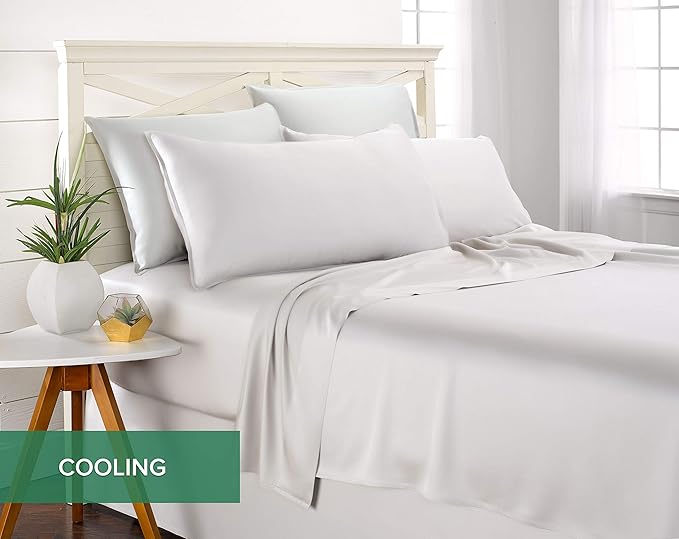 Queen Pillowcases by Pure Bamboo, Genuine 100% Organic Viscose Derived from - Image 5
