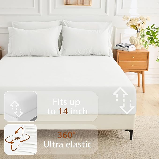 MUXHOMO 7 Pieces California King Comforter Set, Soft Bed in a Bag Cal King Size - Image 6