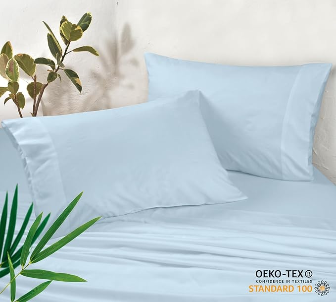 Royale Linens Cooling Pillow Cases King Size Set of 2-100% Rayon Derived from - Image 3