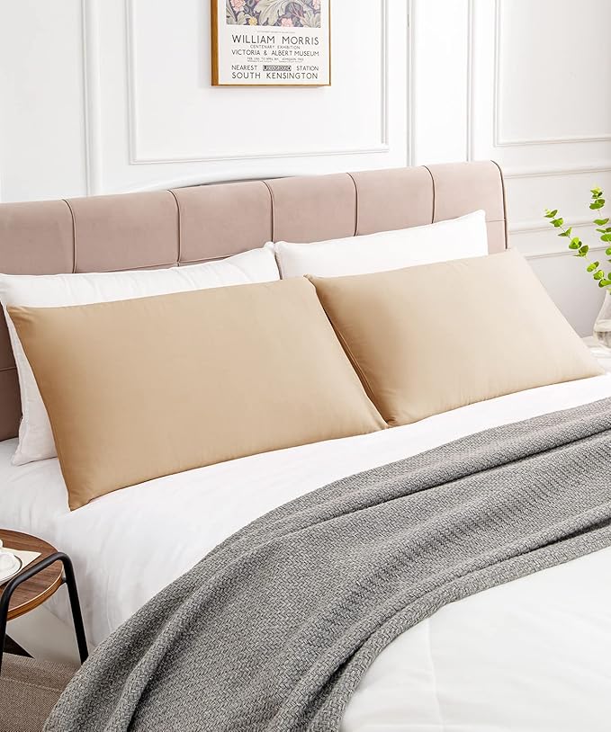 Warmstar Cotton Pillow Cases Standard Size Set of 2, 600 Thread Count - Image 2