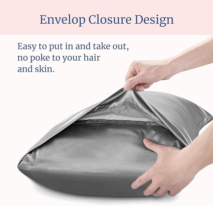 BEDELITE Satin Pillowcase for Hair and Skin, Super Soft Similar to Silk Pillow - Image 6