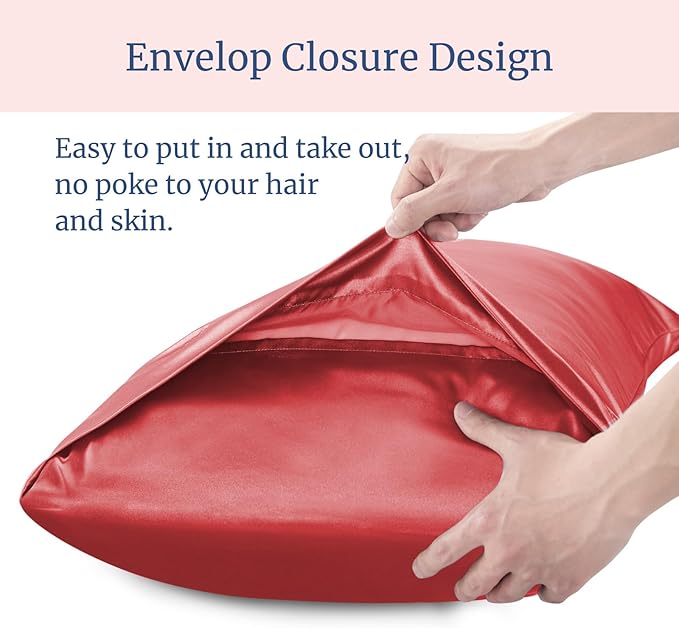 BEDELITE Satin Pillowcase for Hair and Skin, Super Soft and Cooling Similar to - Image 6