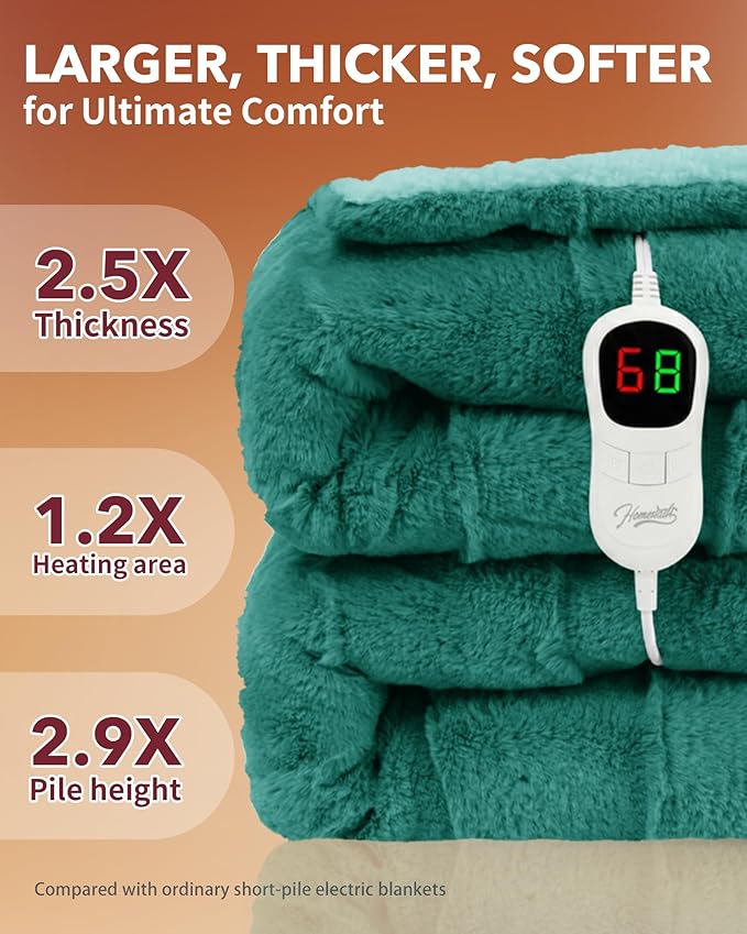 Homemate Electric Heated Throw Blanket - Image 3