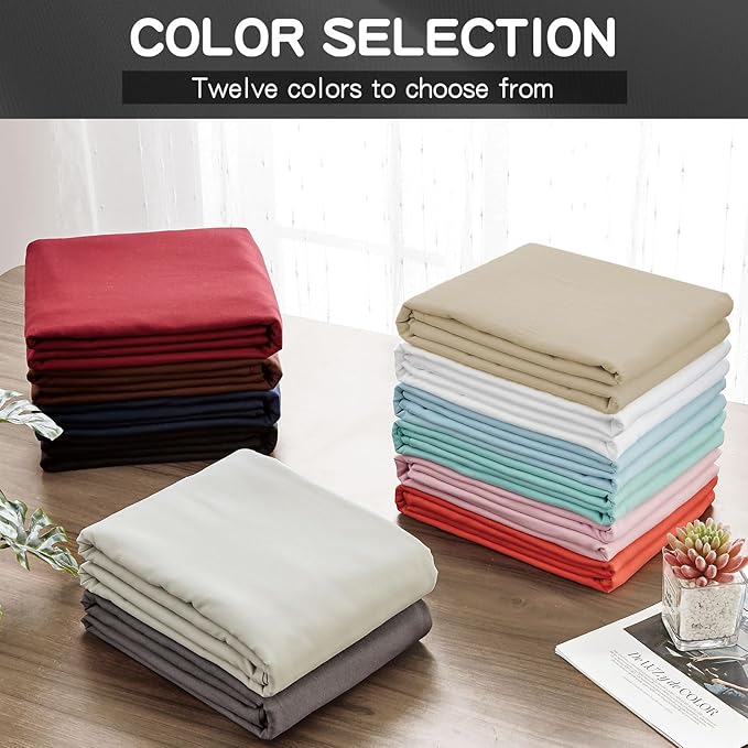 FreshCulture Twin XL Flat Sheets Only 2 Pack - Image 6