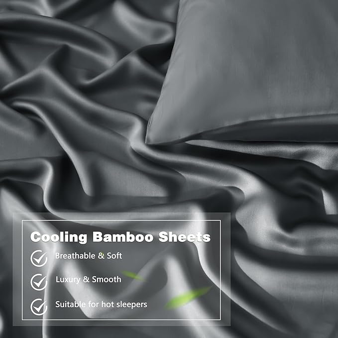 Homiest Cooling Pillow Cases Standard Size Set of 2, 100% Rayon Derived from - Image 4