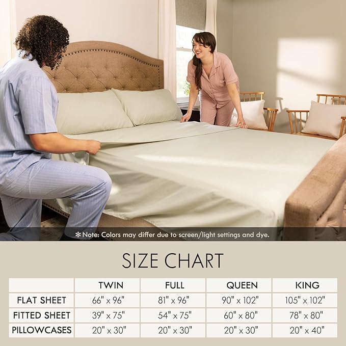 ClevaHome Twin Size Sheet Set - Image 8