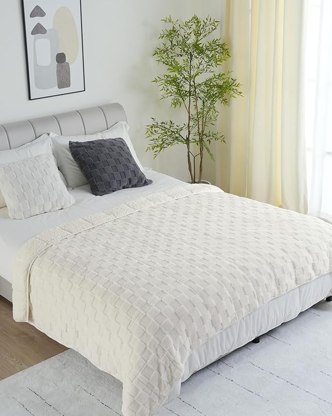 Uttermara Weighted Blanket King Size 15lbs 80x87 Inches, Sherpa Weighted - Image 7