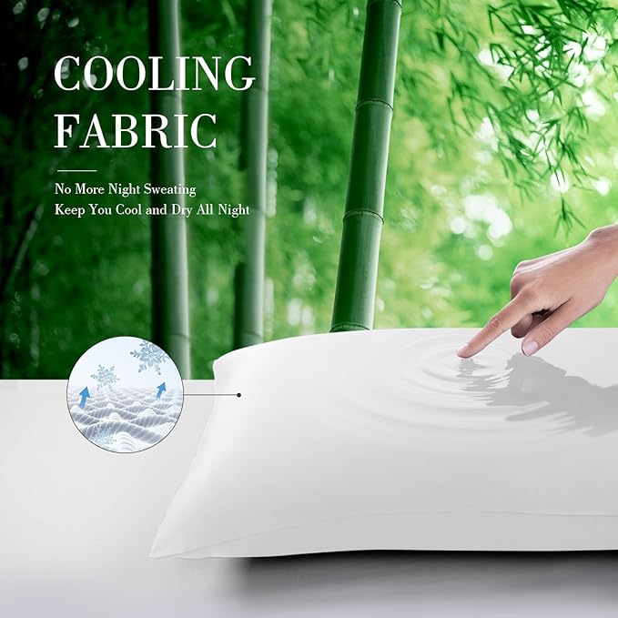 WishSmile Body Cooling Pillowcase Long Pillow Case Breathable Cool Silky Soft - Image 2