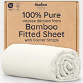 Bambaw 100% Viscose Derived from Bamboo Full Fitted Sheet Size, 15’’ Deep by Bambaw