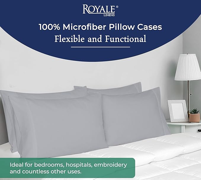 Royale Linens King Pillowcase Set of 2 - Image 6