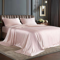 BEDELITE Satin Sheets Queen Size Bed Set, Luxury Soft Pink Silky Sheets by BEDELITE