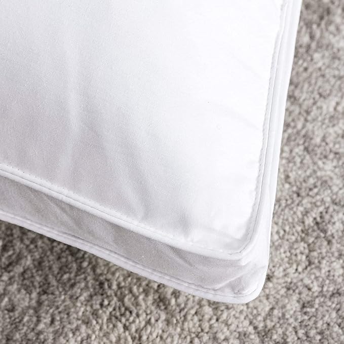 puredown® Goose Feather Down Pillows, Soft Gusseted Bed Pillows - Image 7