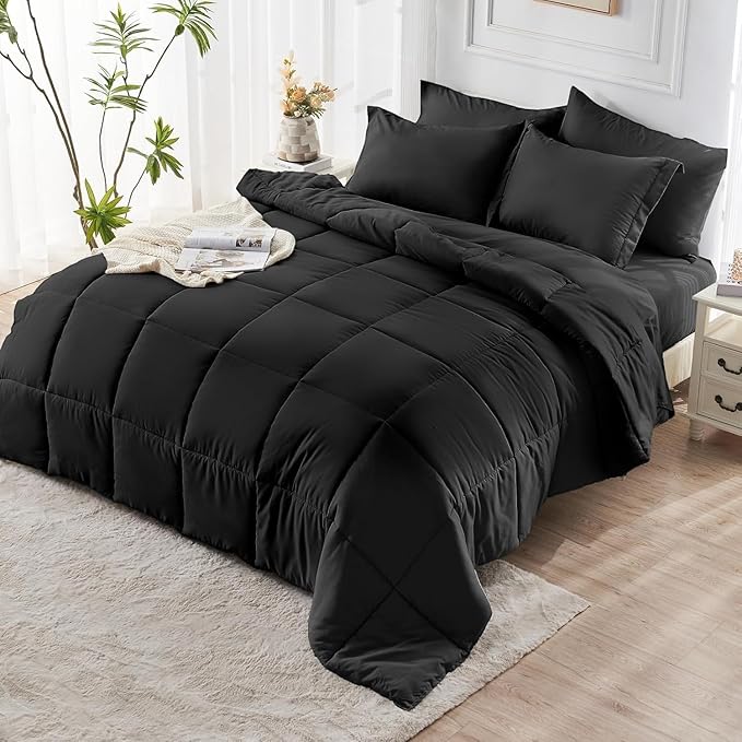 JOLLYVOGUE King Comforter Set, Ultra-Soft Bed in a Bag King Size 7 Pieces - Image 7