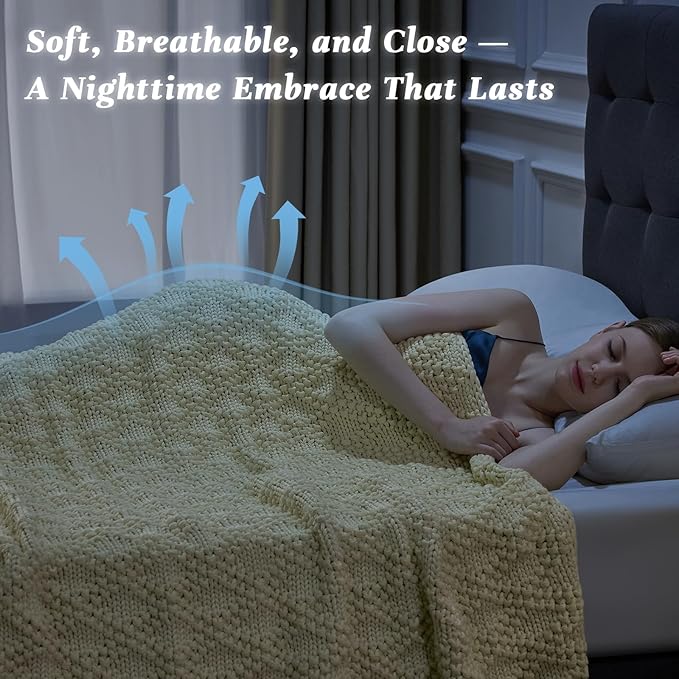 Anysay Knitted Weighted Blanket - Image 2