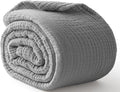 100% Cotton Muslin Blanket Large 50" x 70", 6 Layers Breathable and Lightweight by Kozyhvn