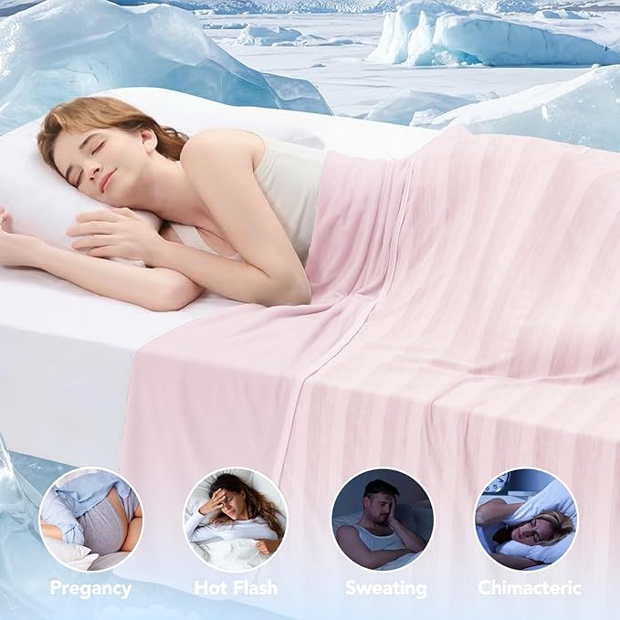 GOHERO Cooling Blanket for Couples- 60"x90" Summer Cooling Throw Blanket for - Image 4