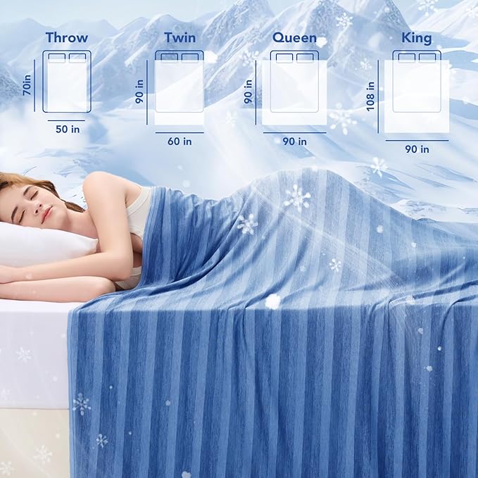 GOHERO Cooling Blanket King Size- 100"x90" Summer Cooling Throw Blanket - Image 7