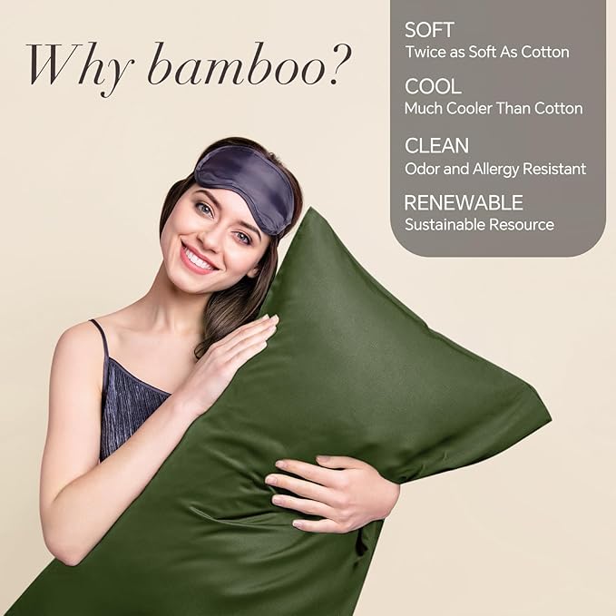 BEDELITE Body Pillow Cover, Rayon Made from Bamboo, Cooling Body Pillow - Image 2