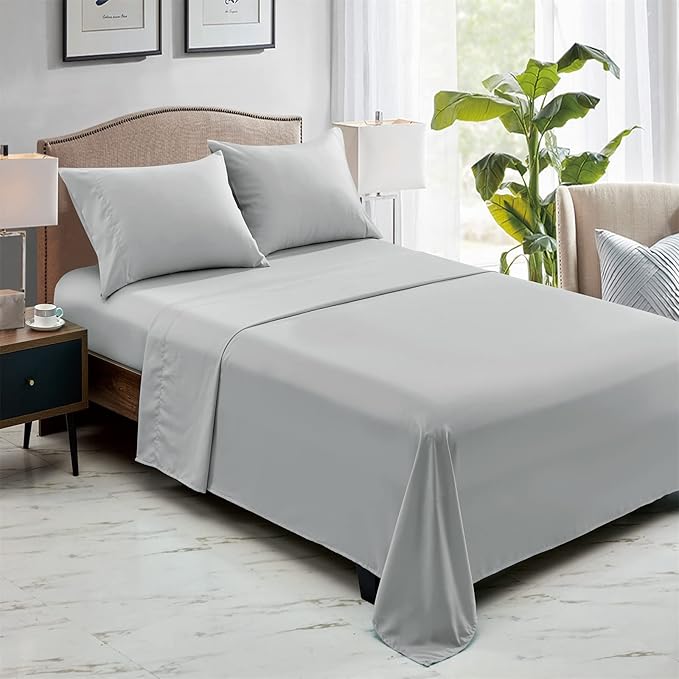 FreshCulture Full Flat Sheets Only, Soft Microfiber Bedding Sheets - Image 6