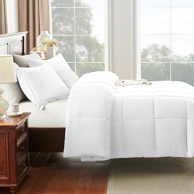 CozyLux Queen Size Comforter Sets White - Image 8