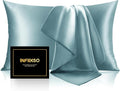 INFIIXSO Mulberry Silk Pillow Cases King Size Set of 2, Silk Pillowcase by INFIIXSO