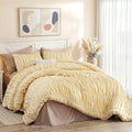 weigelia Cinched Comforter Set Queen – Soft Ruched Bedding Set, Apartment & by WEIGELIA