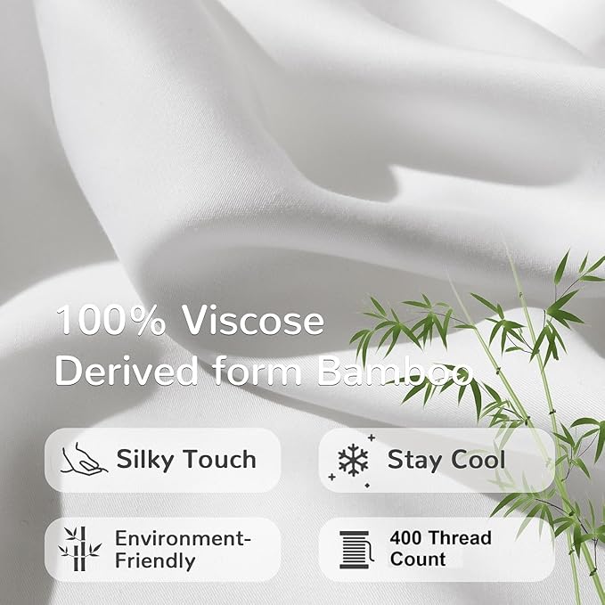 Kamas Oversized Bamboo Pillowcase Set of 2 | 100% Naturally Grown | Ultra Soft - Image 6