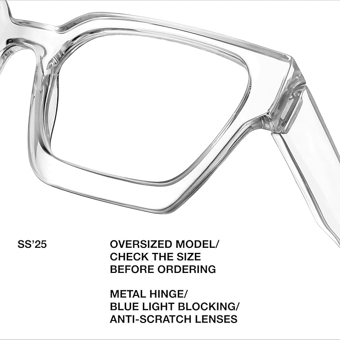 livho Oversized Eyewear Frame for Woman and Men - Image 5