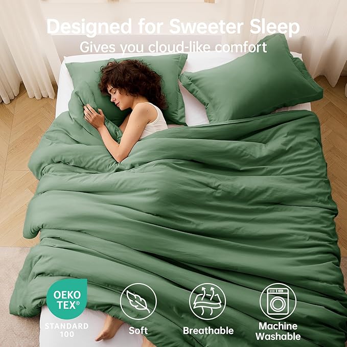 MUXHOMO Queen Comforter Set, All Season Ultra Soft Down Alternative Bedding - Image 2