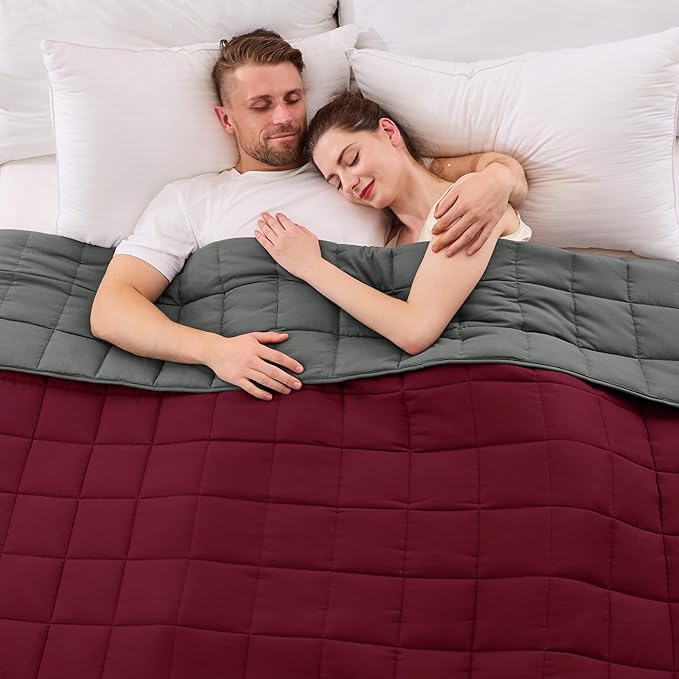 King Size Weighted Blanket for Adults Cooling Heavy Blanket for Sleeping by yescool