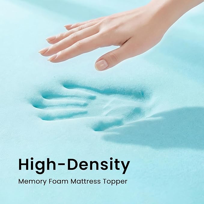 Czpalo California King 4 Inch Gel Memory Foam Mattress Topper - Image 3