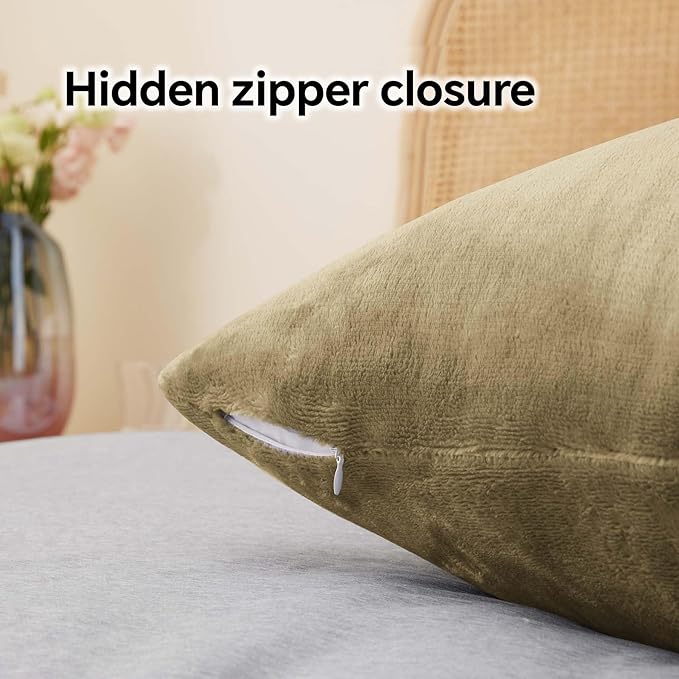 BEDELITE Flannel Pillow Cases Queen Size Set of 2, Super Soft Fleece Pillowcases - Image 6