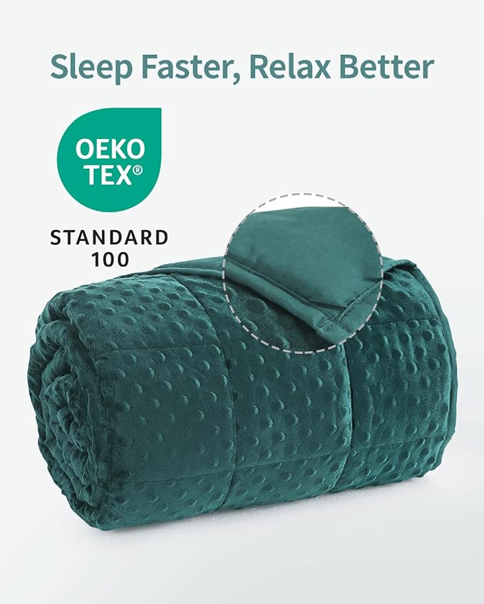 Mr. Sandman Weighted Blanket for Adults Queen Size 15 lbs, Soft Cooling Heavy - Image 5