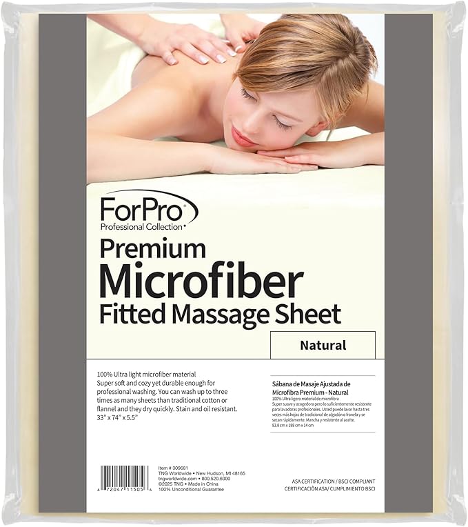 ForPro Premium Microfiber Massage Fitted Sheet by ForProProfessionalCollection