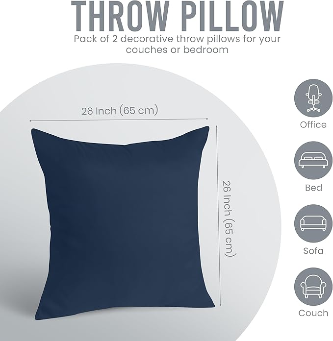 Utopia Bedding 26x26 Pillow Inserts, Sofa & Couch – Soft, Supportive & Fluffy - Image 5