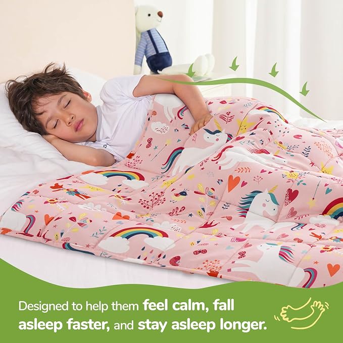 Sivio Weighted Blanket 7lbs, Unicorn Cooling Weighted Blanket, Breathable Heavy - Image 2
