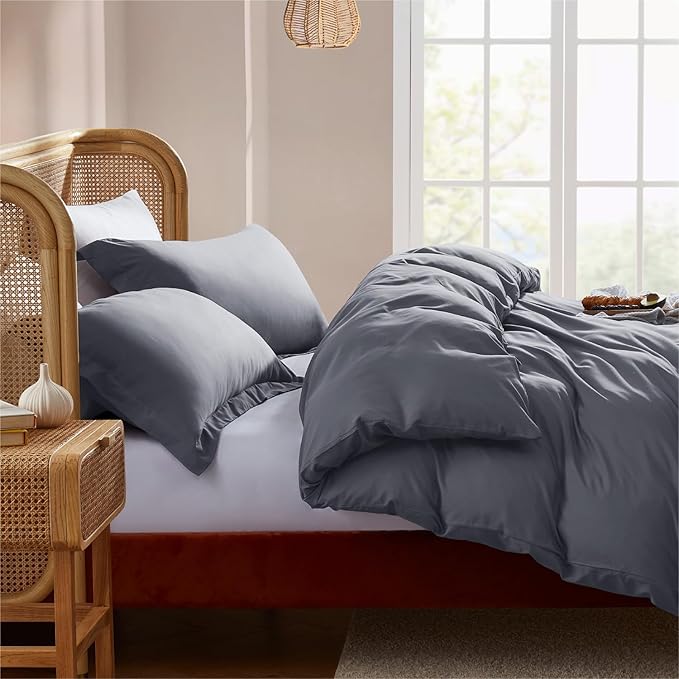 Nestl Dark Grey Duvet Cover Full Size - Image 7