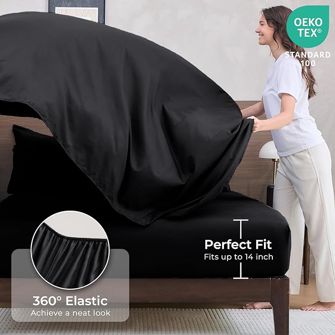 HEVUMYI Black Full Comforter Set - Image 5