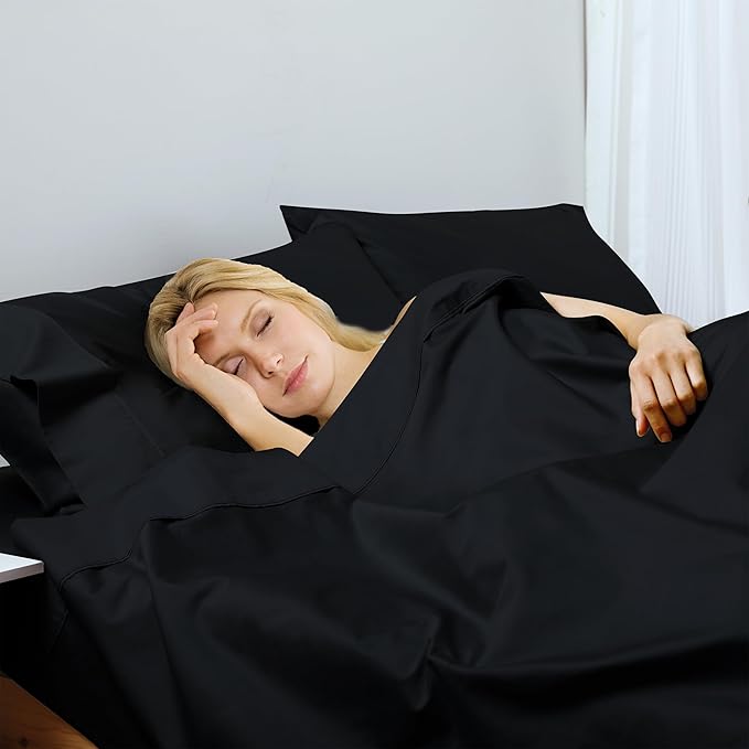 Cotton King Flat Sheet Only, 600 Thread Count 100% Egyptian Cotton Top Sheet - Image 6
