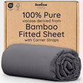 Bambaw 100% Viscose Derived from Bamboo Fitted Sheet Twin Size, Cooling Fitted by Bambaw