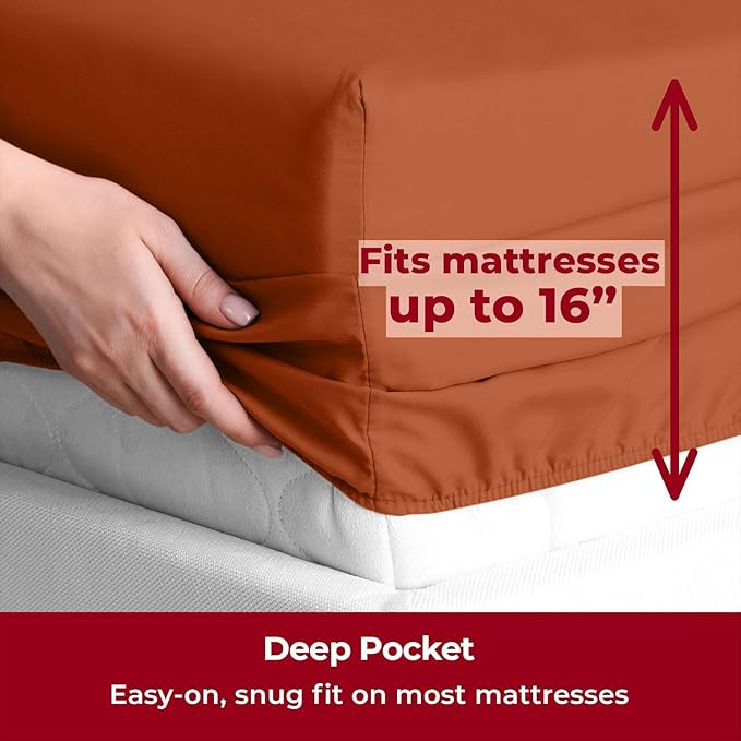 Mellanni Split King Sheets Set - Image 5