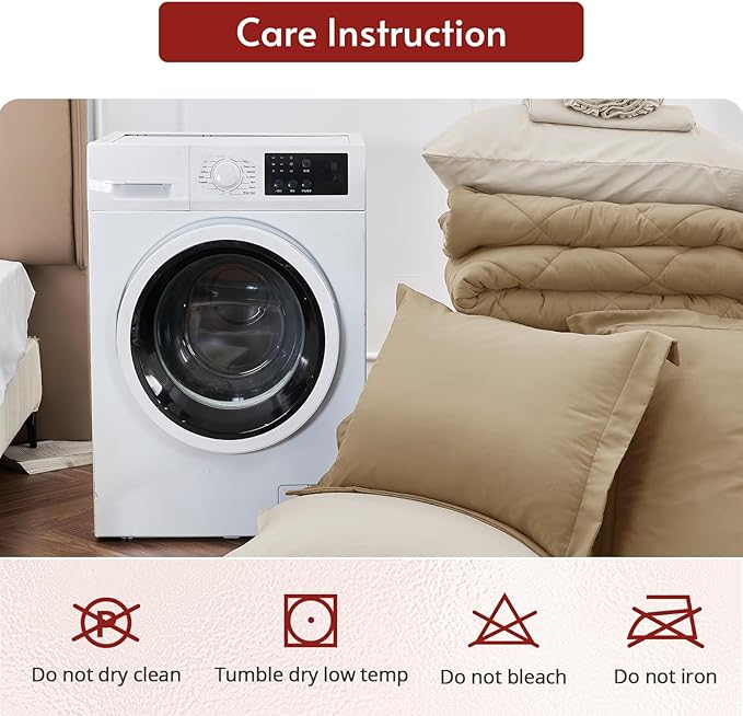 MUXHOMO 5 Pieces Twin XL Comforter Set, Reversible Bed in a Bag Twin XL Size - Image 9