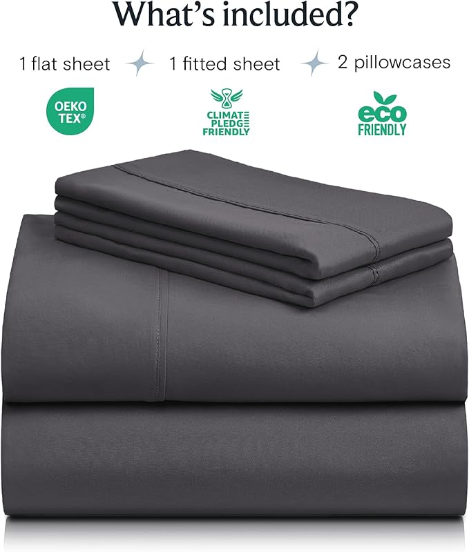 LuxClub 4 PC Queen Sheet Set, Sheets Queen Size, Deep Pockets 18" Wrinkle Free - Image 2
